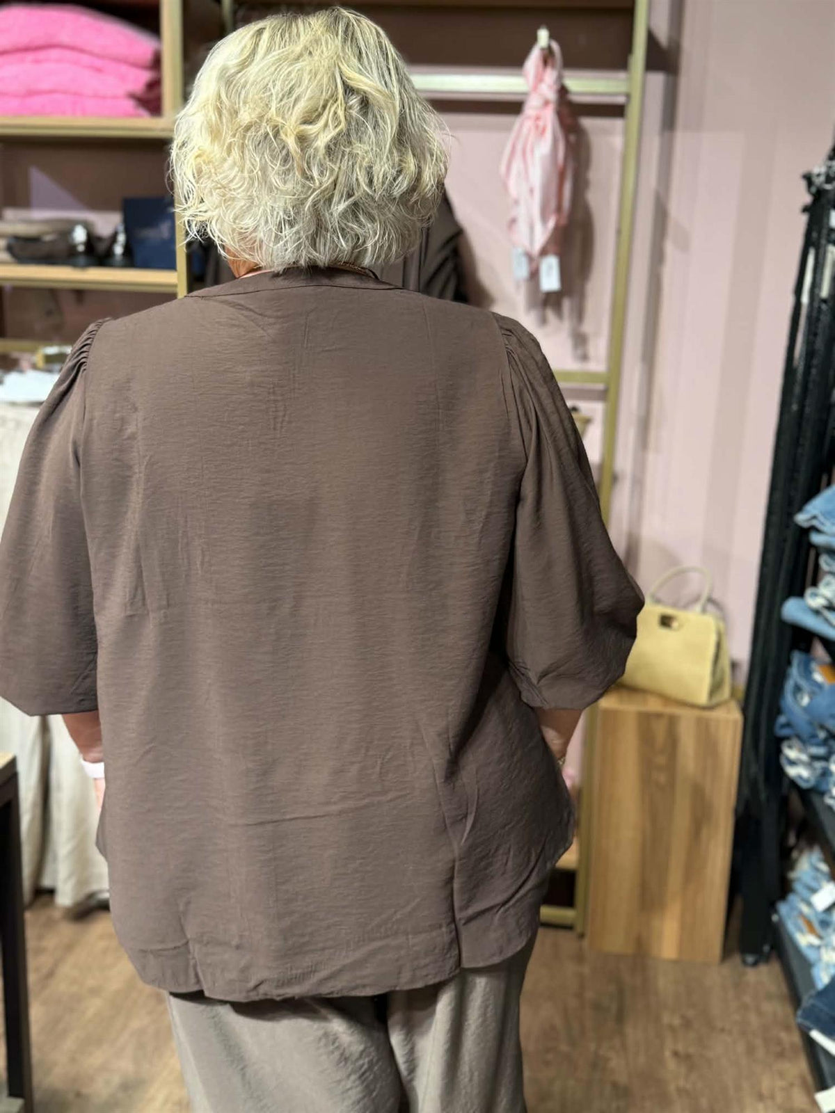 KCalberte Blouse Coffee Bean