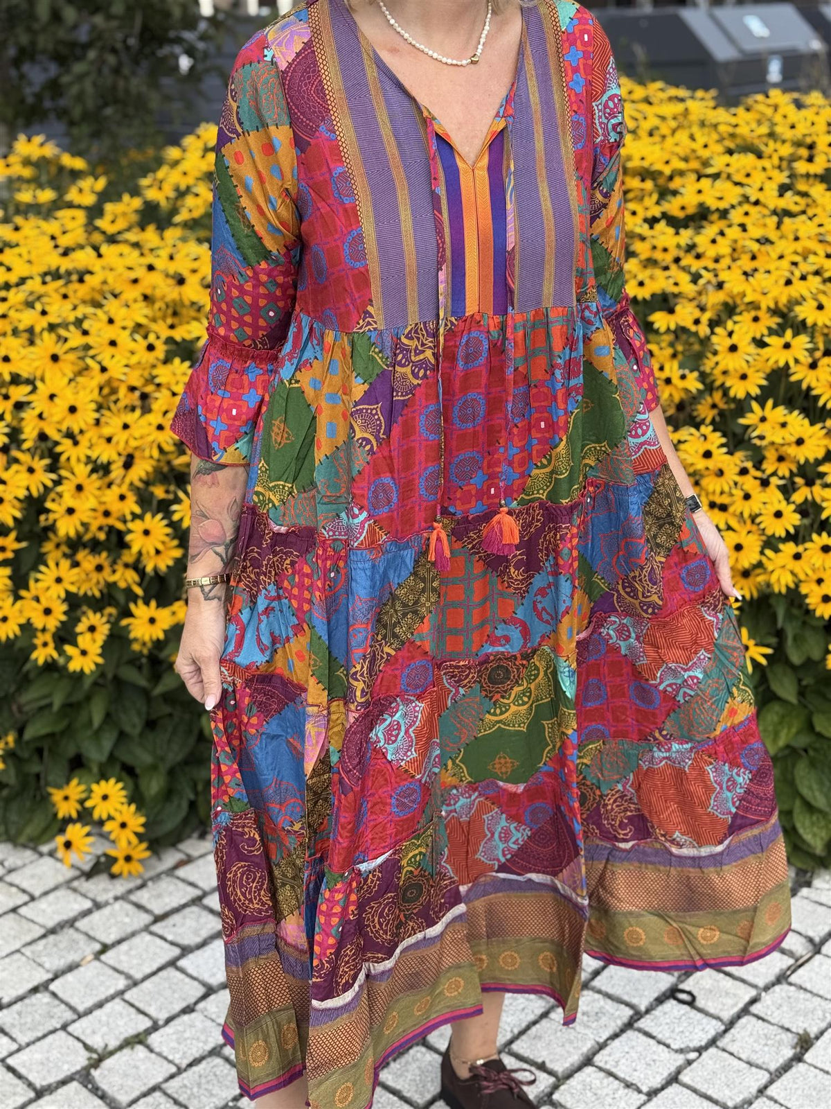 Vinicuna Dress Layers Print