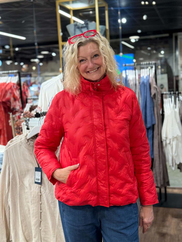 Jakke MaTuva with zipper Poinsetta