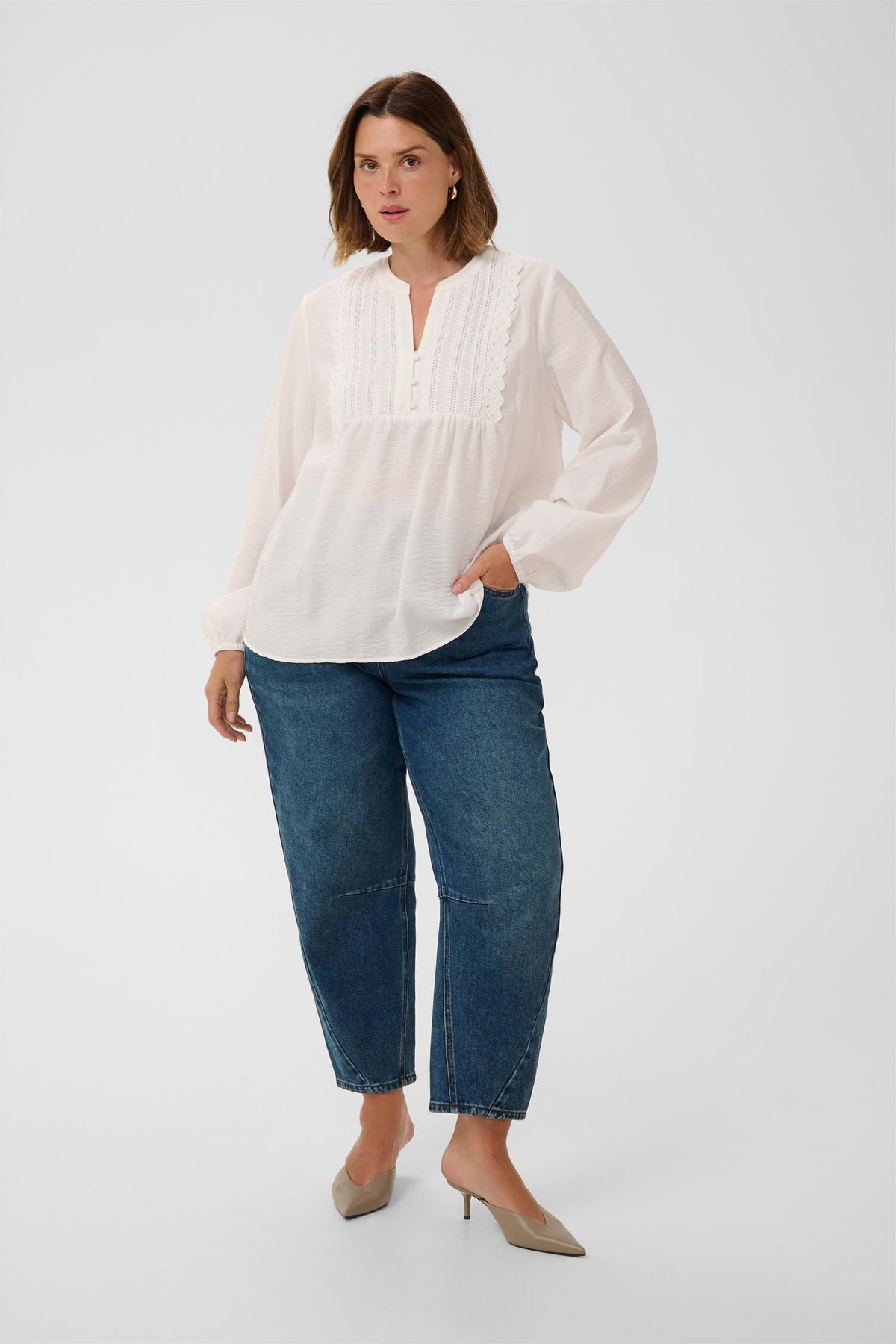 KCgaline Blouse - Chalk
