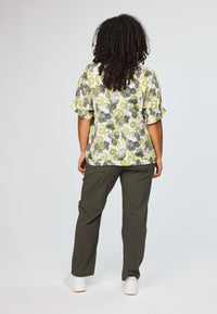 SDasie Blouse Green Offwhite Flower