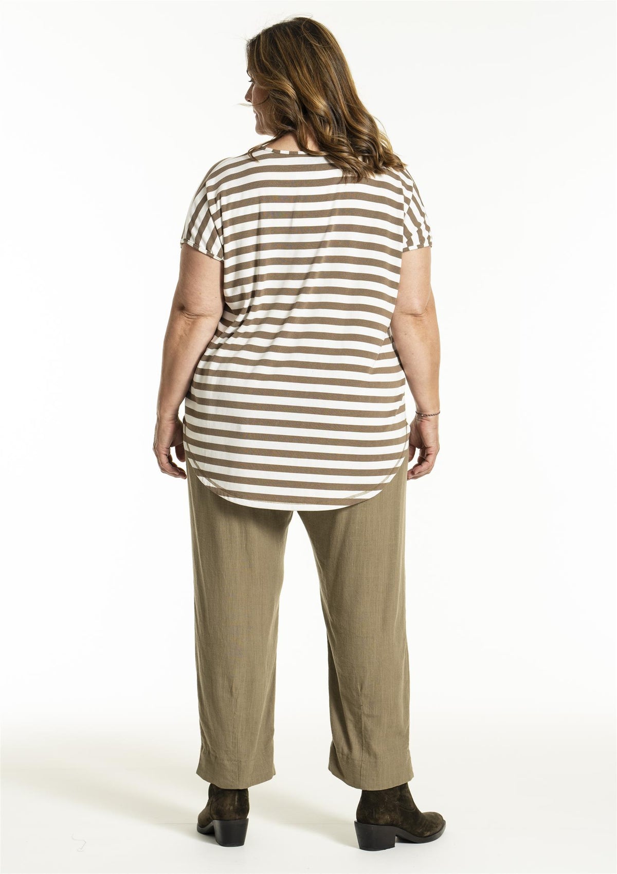 Gitte T-shirt Stripe Clay