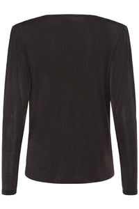 KAgina Jersey Blouse Black Coffee