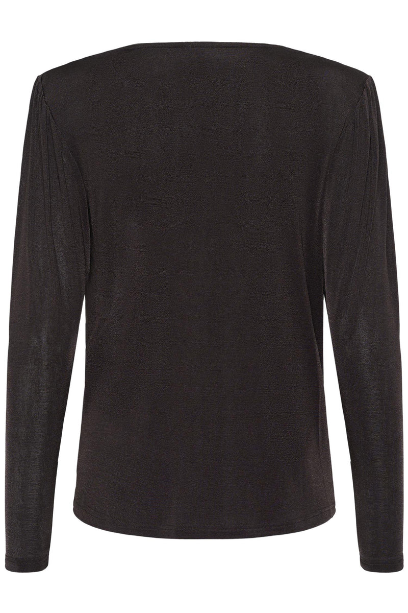 KAgina Jersey Blouse Black Coffee
