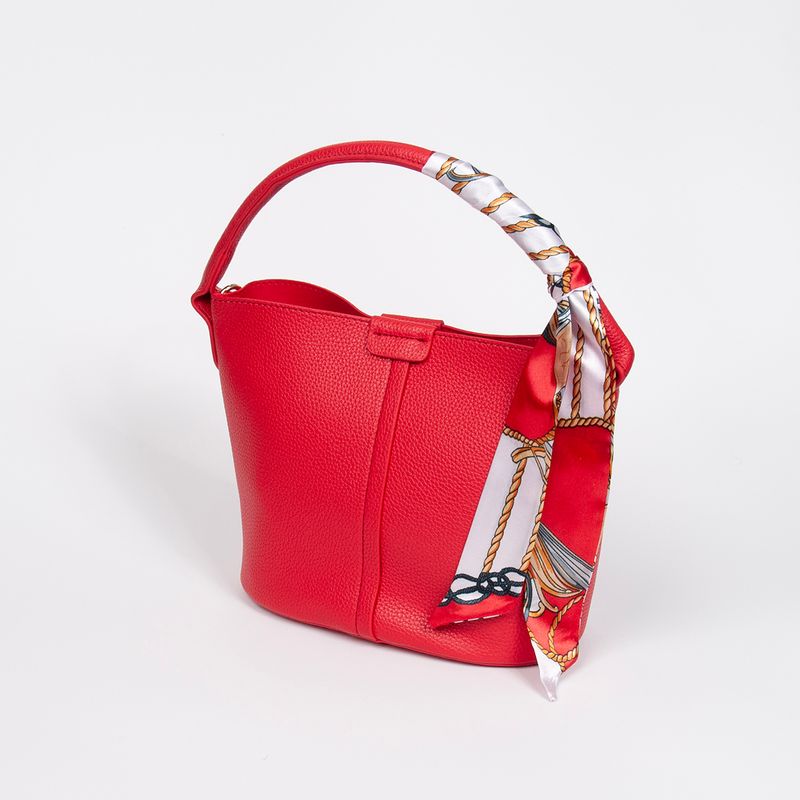 Ibelin liten bucketbag - Rød