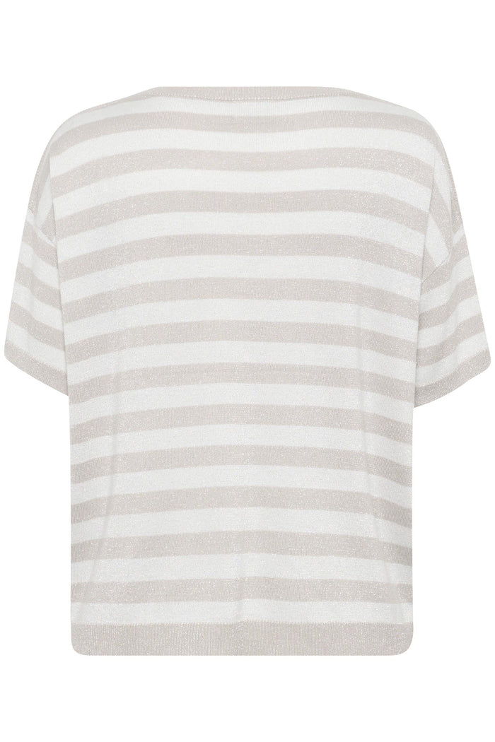 KAregina Striped Pullover Feather gray/ chalk
