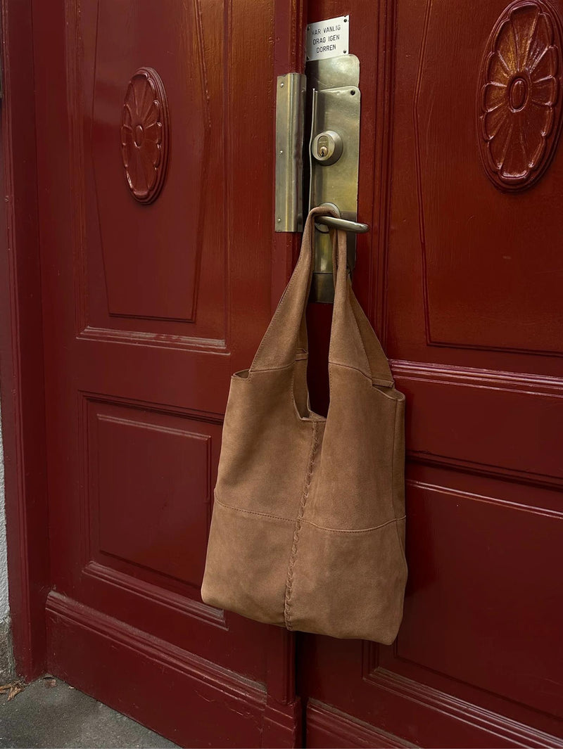 Suede Demi Bag Brown