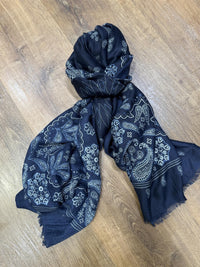 Skjerf Paisley Marine May