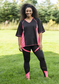 SFitness T-shirt Black/Pink