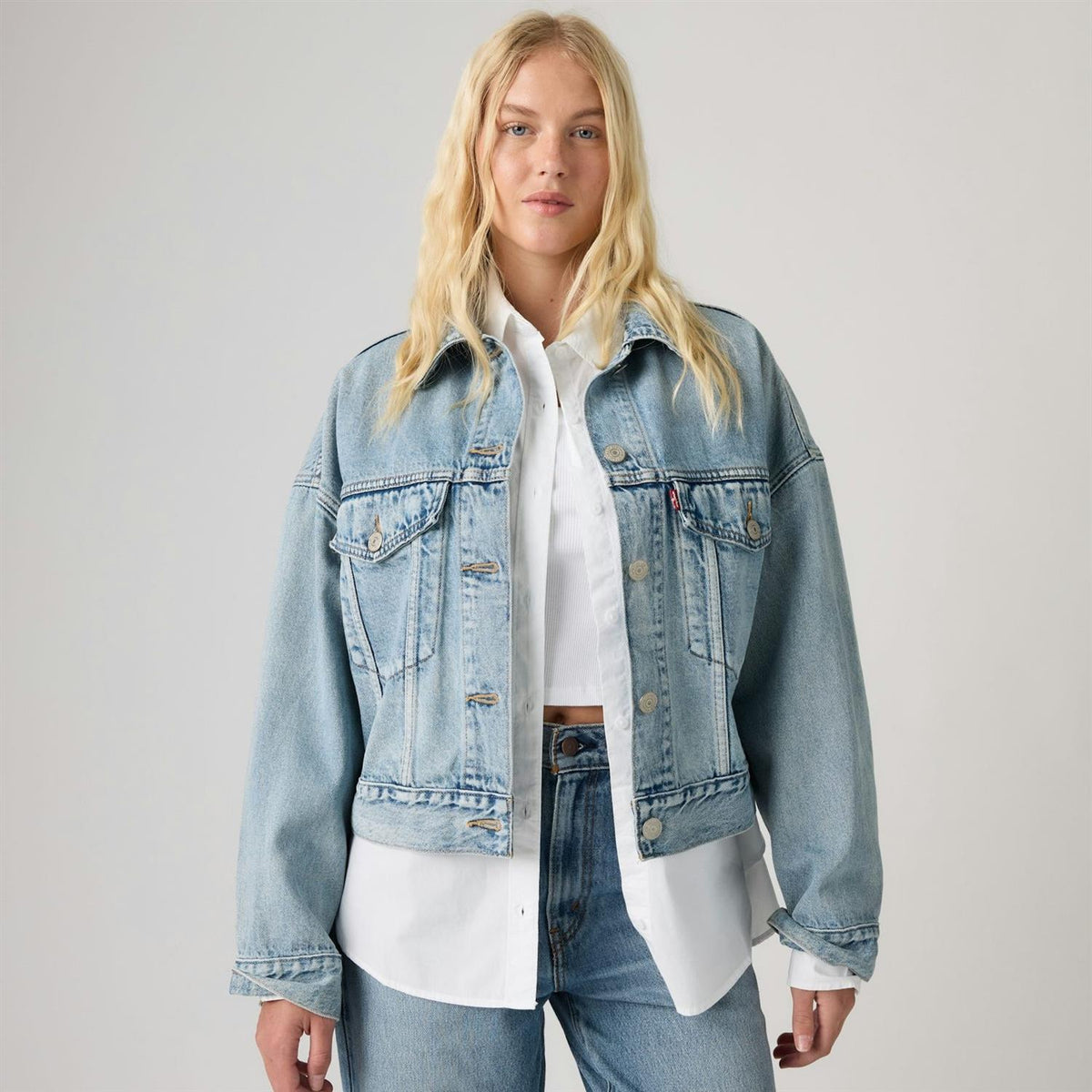 Levis  LOOSE CROP TRUCKER JACKET