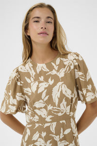 KAmarlo Dress Oak Chalk Leafs