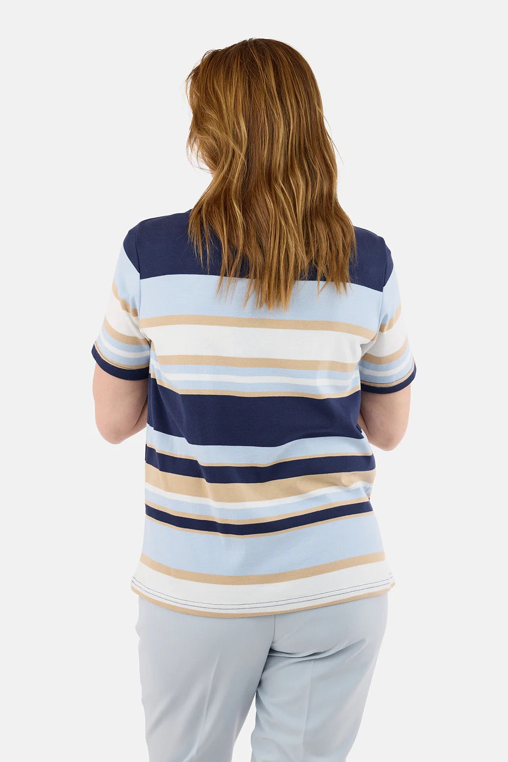 T-skjorte Stripe Navy
