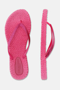 Cheerful Flip Flop w. Glitter Magenta