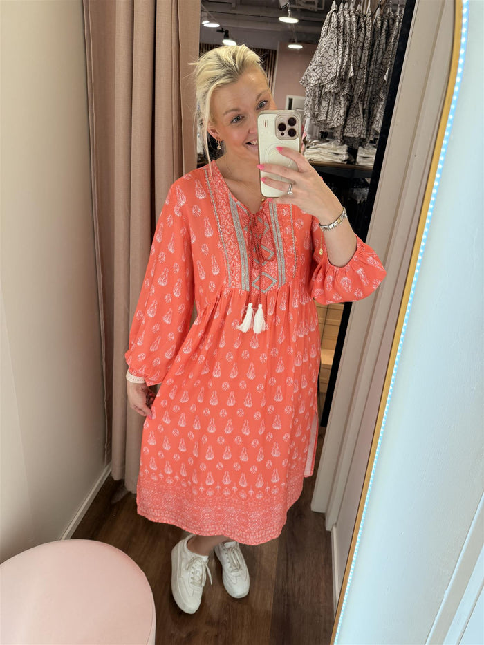 BRITNEY DRESS Coral