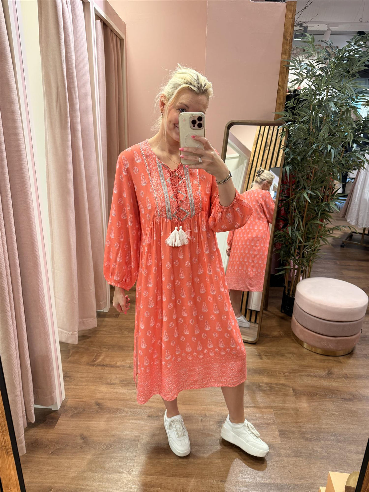 BRITNEY DRESS Coral