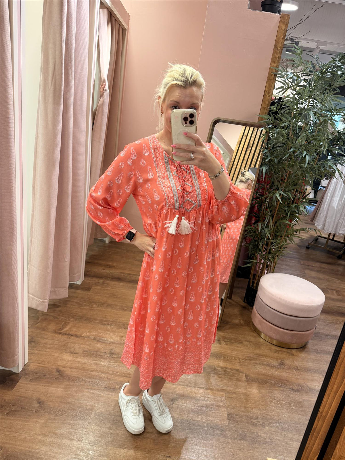 BRITNEY DRESS Coral