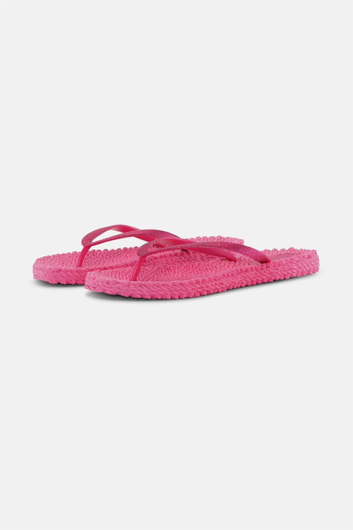 Cheerful Flip Flop w. Glitter Magenta