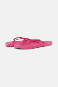 Cheerful Flip Flop w. Glitter Magenta