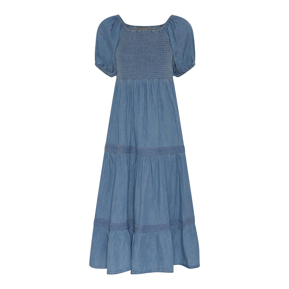 BEA SMOCK DENIM DRESS
