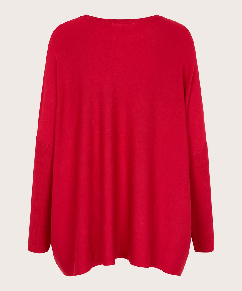 Fanasi Genser Viskose Scarlet Sage