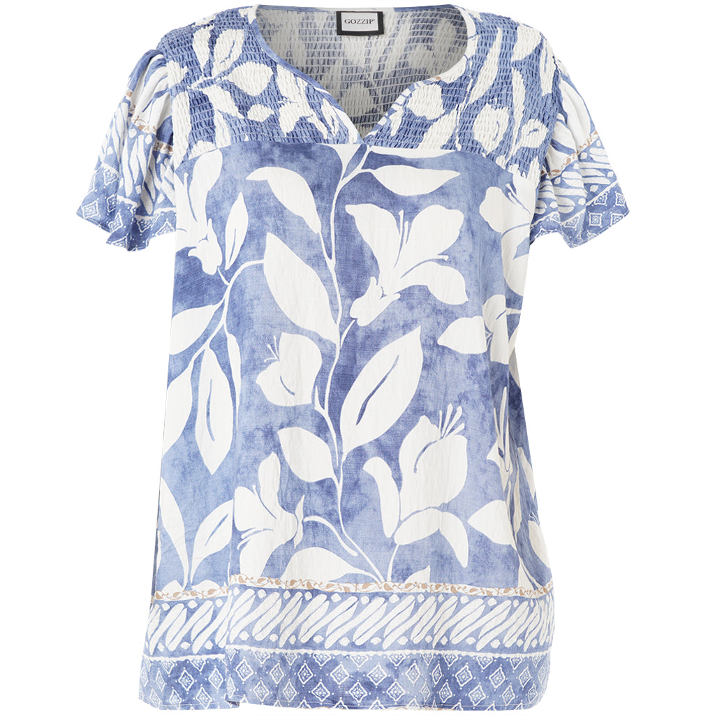 GJuliana Blouse Blue/Offwhite