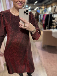 Kjole Tea Lux Bordeaux (Glitter)