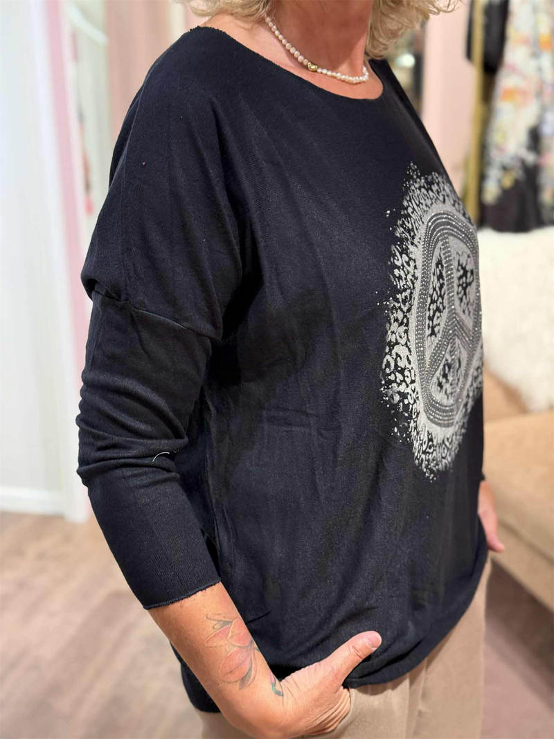 Bluse Peace Navy