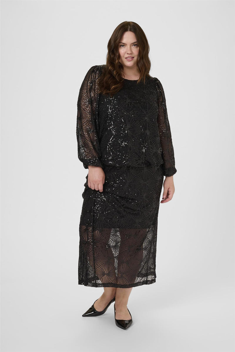 KCminna Blouse Black Deep