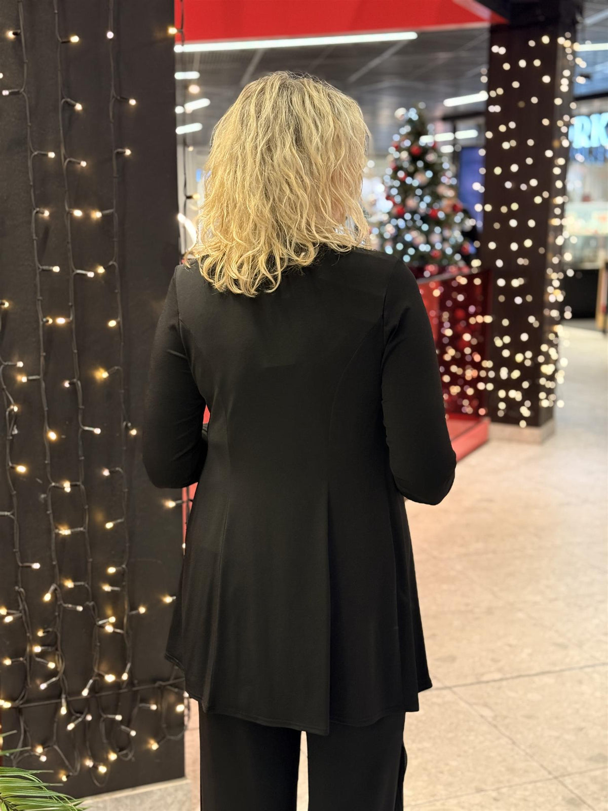 Dressjakke Lang Sort