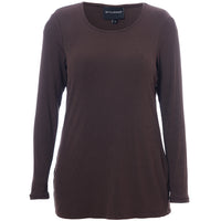 SFlo rib blouse Dark Brown