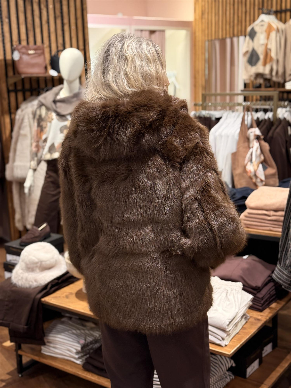 Hood Minky Jacket - Chocolate
