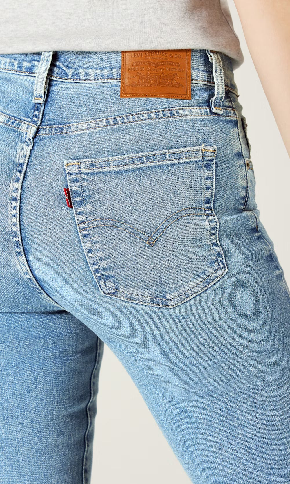 Levis 724 High Rise Straight Blue Wave Light