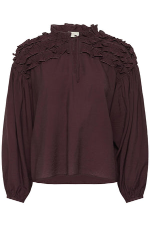 KAnicole Blouse - Fudge