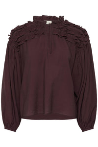 KAnicole Blouse - Fudge