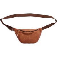 Bumbag Skinn Cognac Gunmetal