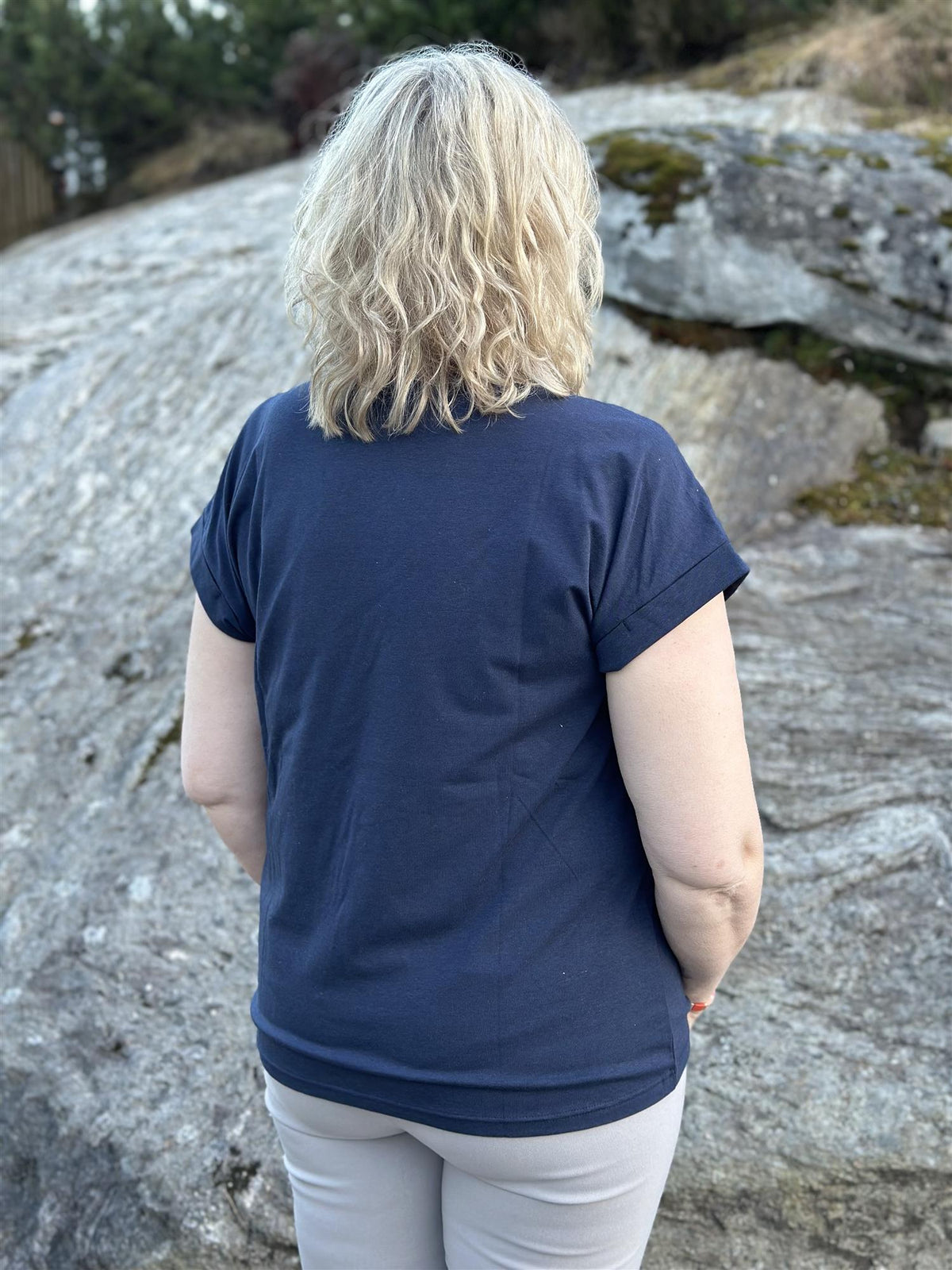 T-skjorte Modal Midnight Blue