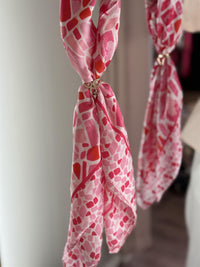 Skjerf lite silkemix All Pink