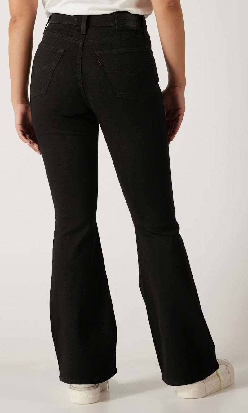 Levis 726 High Rise Flare Midnight Gaze (Sort)