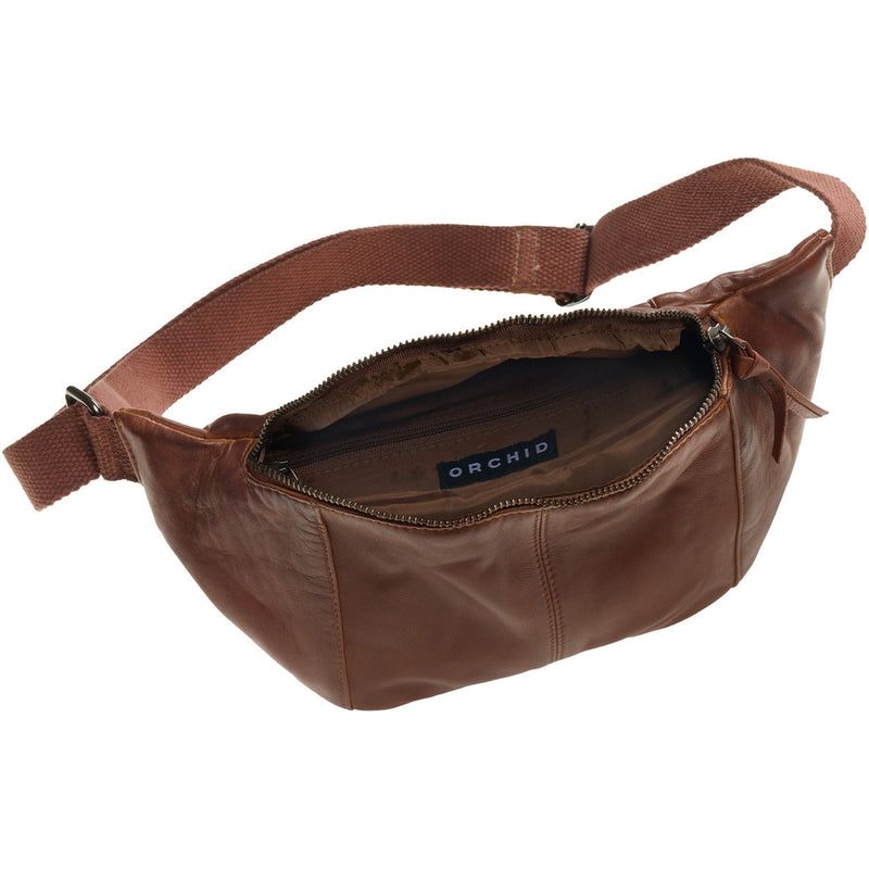 Bumbag Skinn Dark Cognac