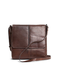 Tiramisu Leather Split Flapbag Brown