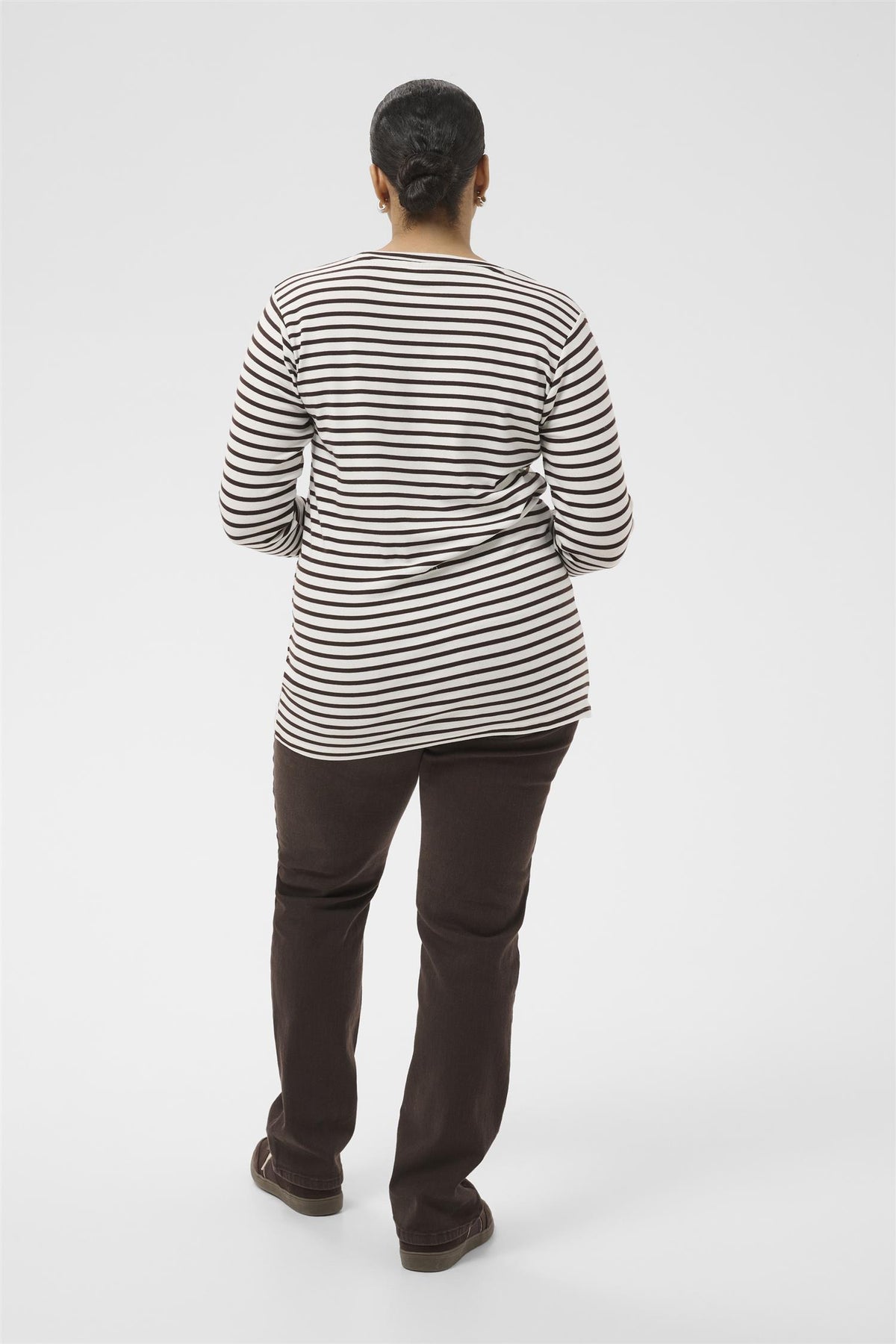 KClia T-Shirt Chalk / Brown - Blue Heart