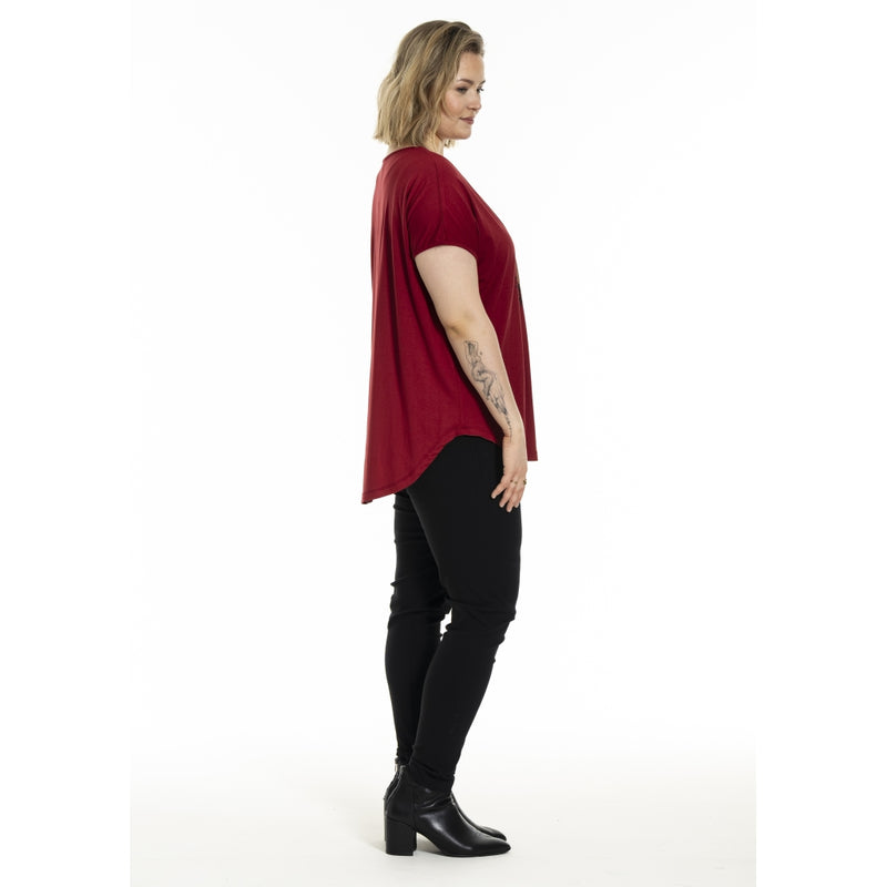 Gitte T-shirt with print Scarlet