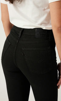 Levis 726 High Rise Flare Midnight Gaze (Sort)