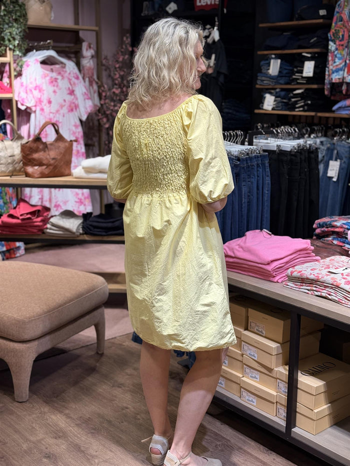 Kjole Alba Kort, Yellow