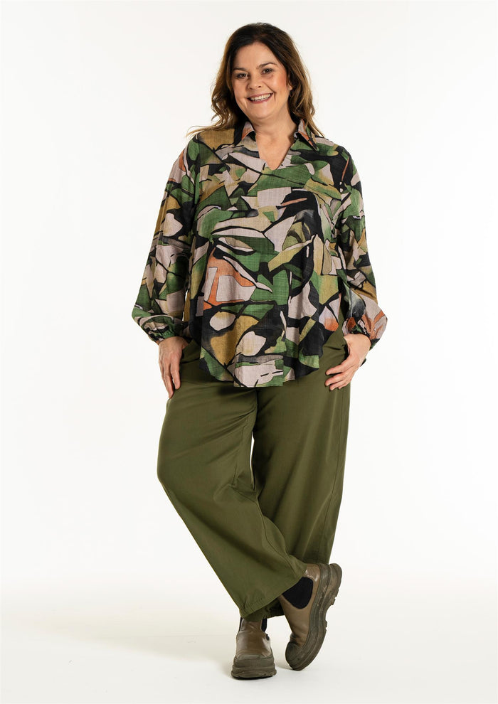GSophia Shirt Blouse Green