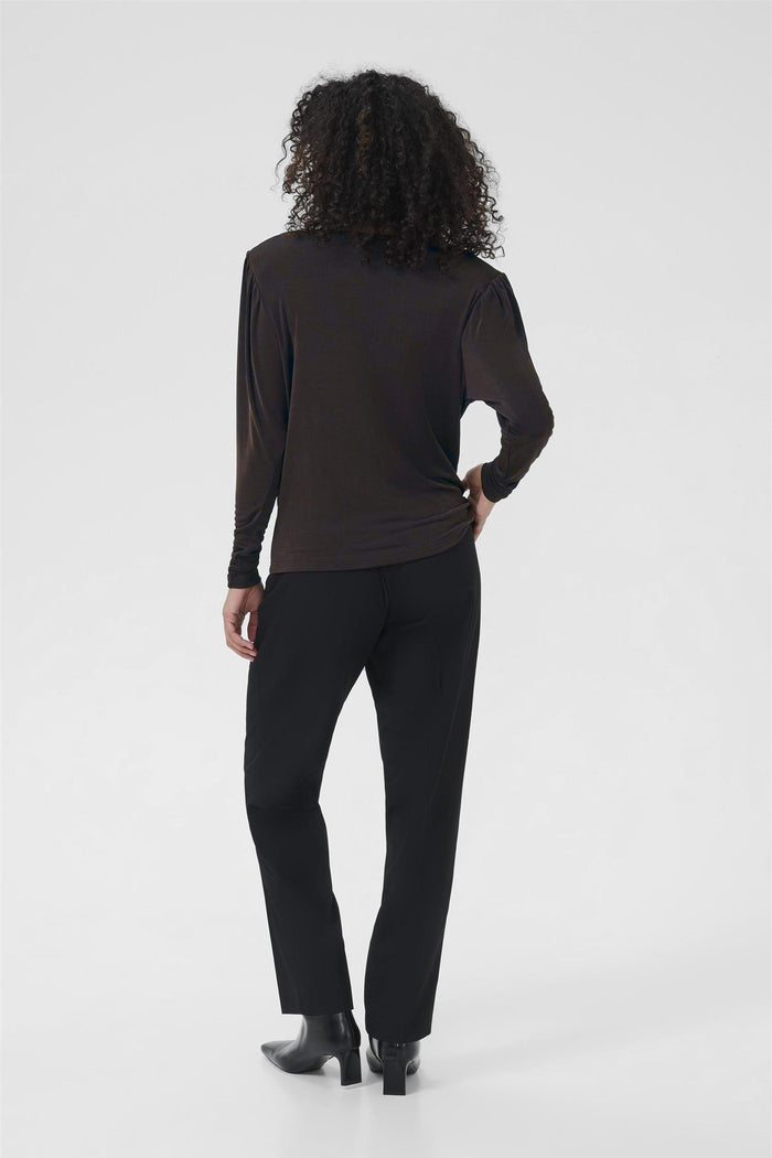 KAgina Jersey Blouse Black Coffee