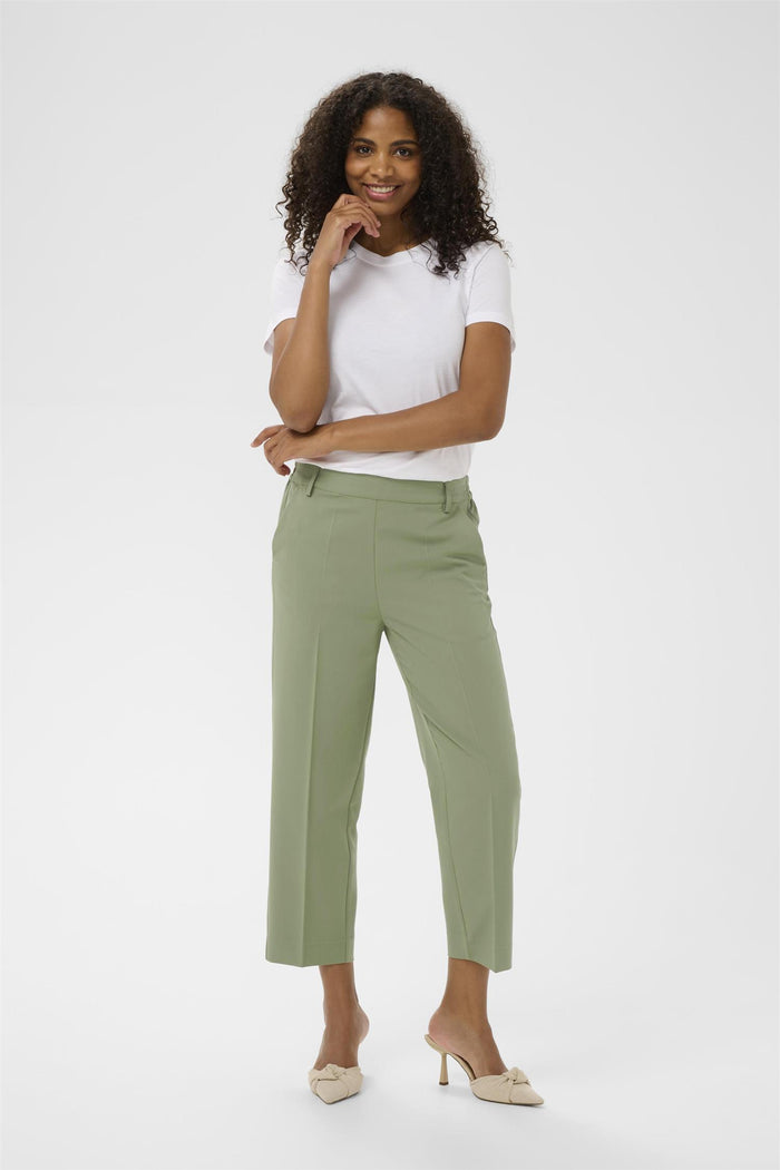KAsakura HW Cropped Pants Sea spray