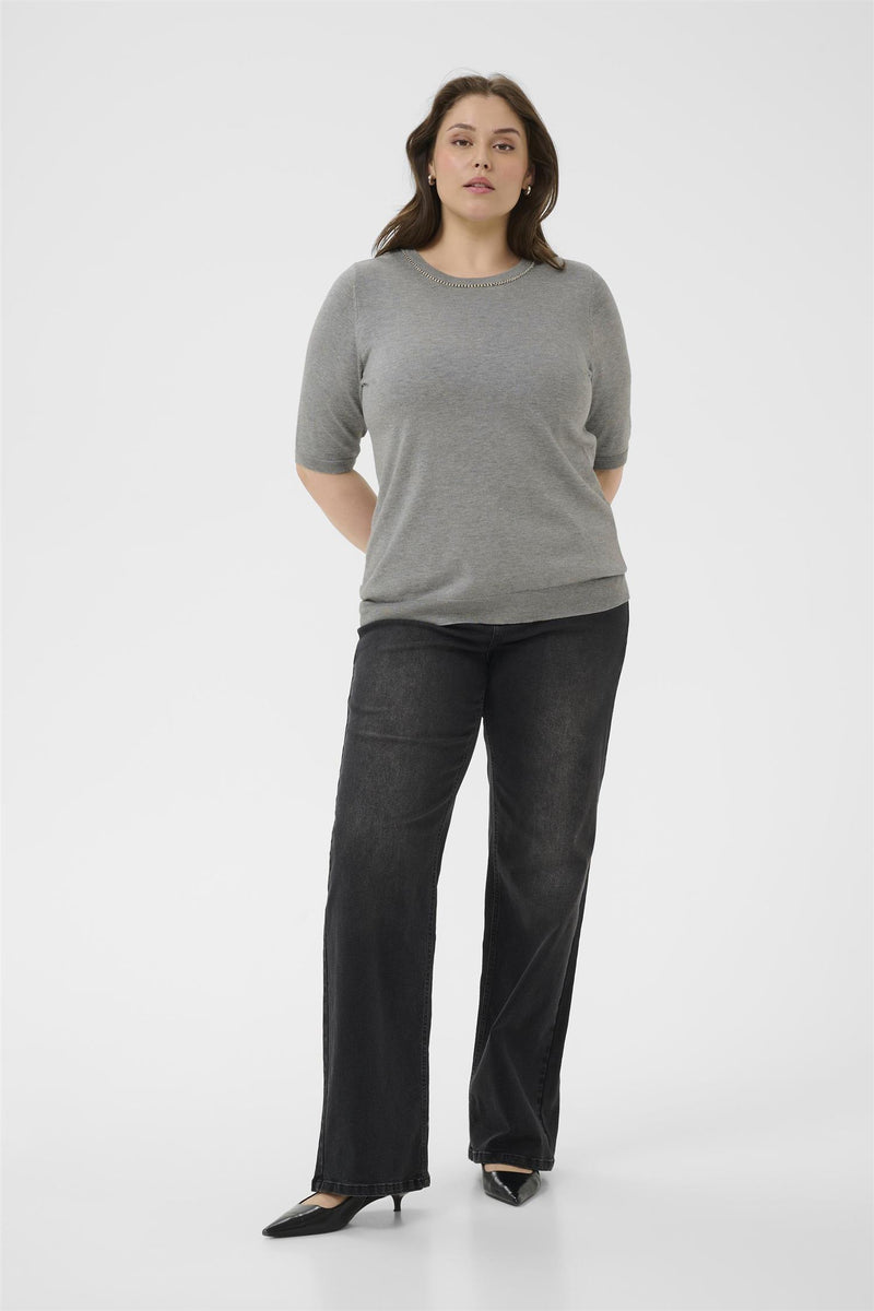 KCcarla Knit Pullover Grey Melange