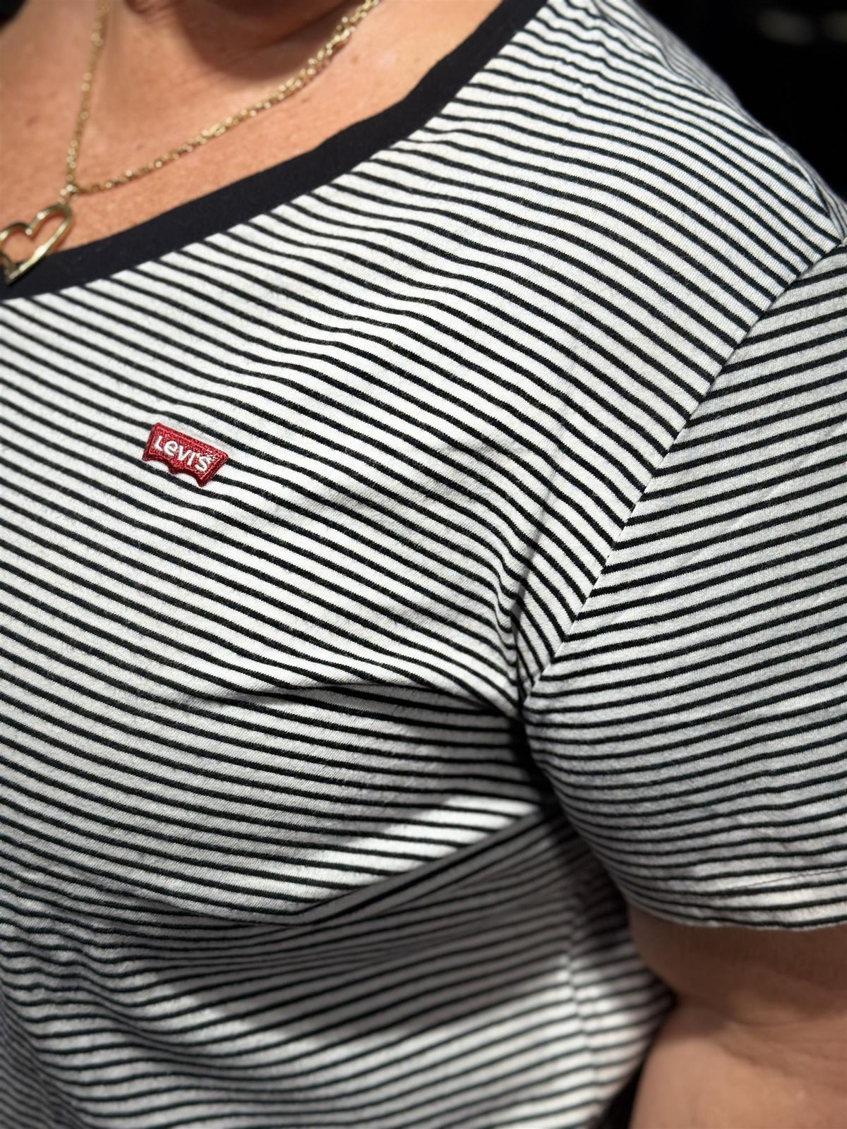 Levis T-shirt Raita Stripe V-neck