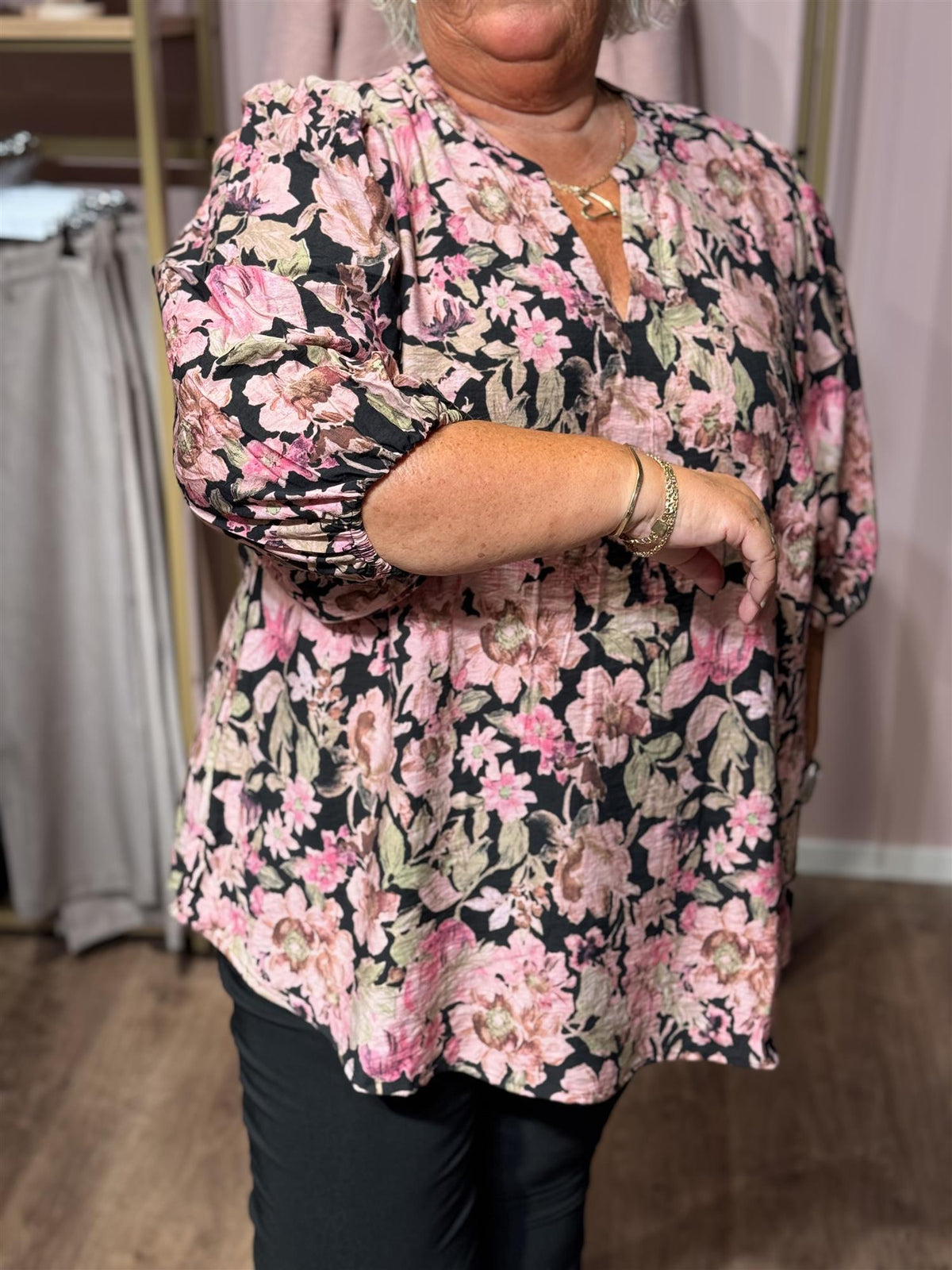 KCsarina Blouse Pink Flower